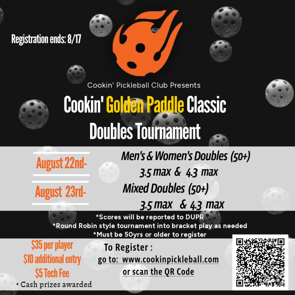 Sign Up For Our Cookin' Golden Paddle Classic Tournament!